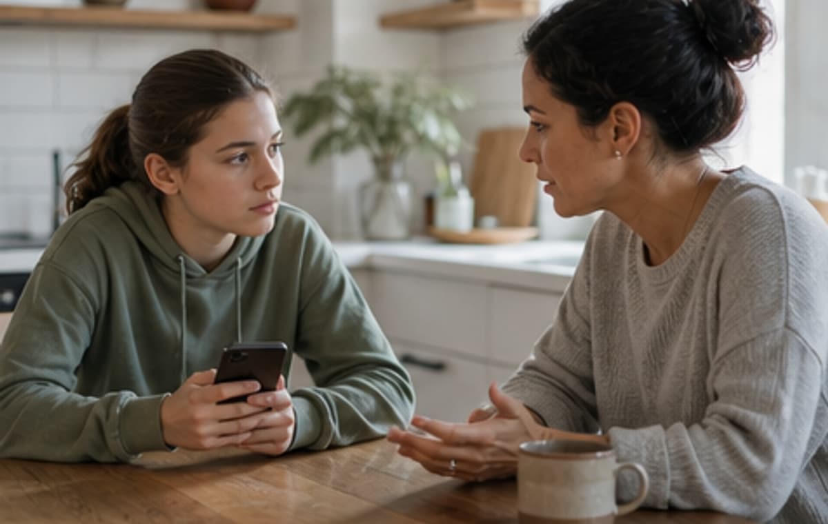 Photorealistic parenting scene for Make the Super Bowl a Family Affair