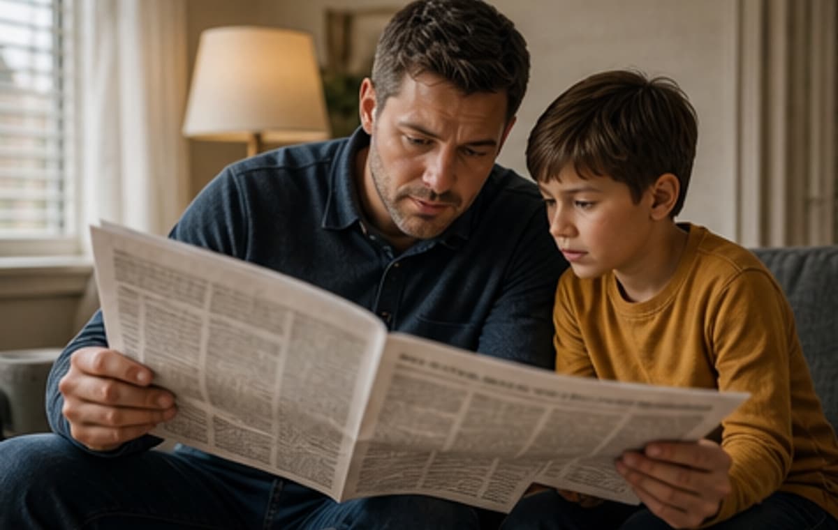 Photorealistic parenting scene for Video Game Addiction Just the Facts Ma'am
