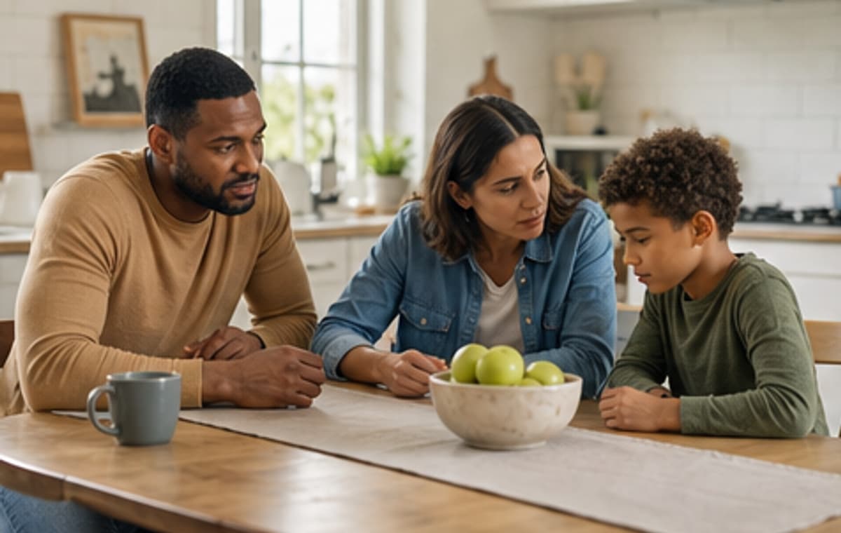 Photorealistic parenting scene for Does the Summer Have to End