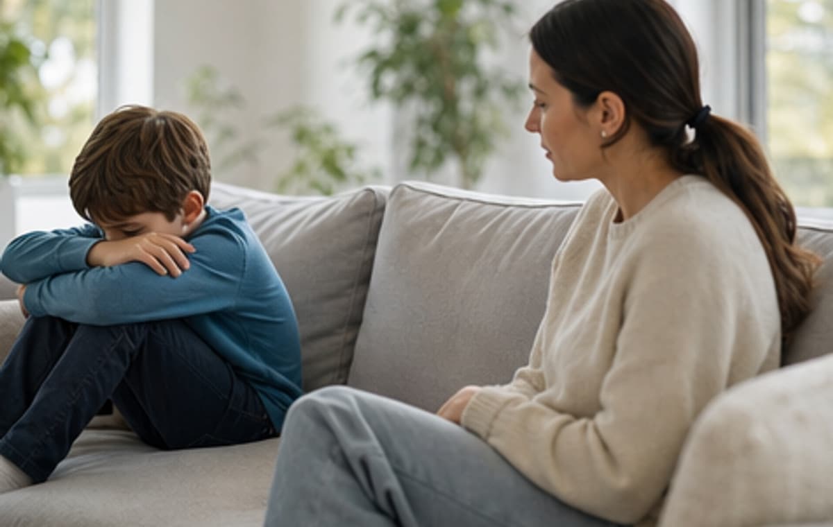 Photorealistic parenting scene for Is it Raining Rudeness
