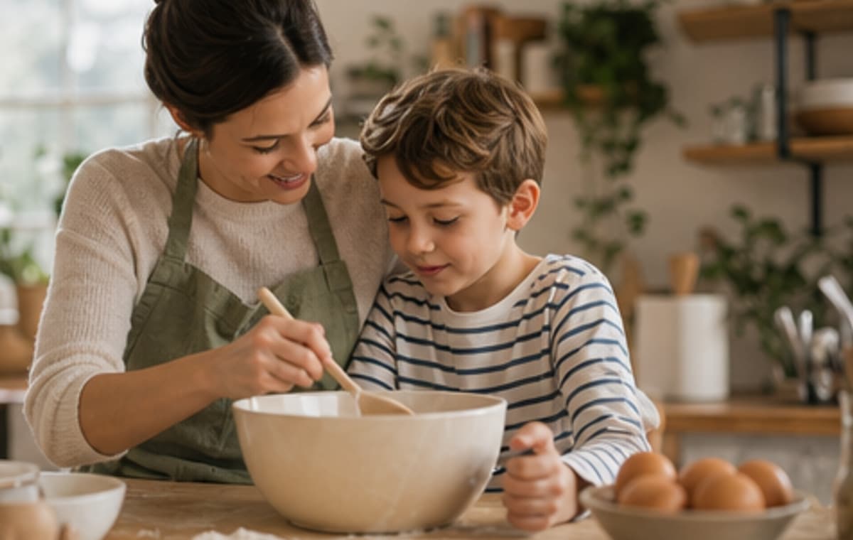 Photorealistic parenting scene for So What Now What