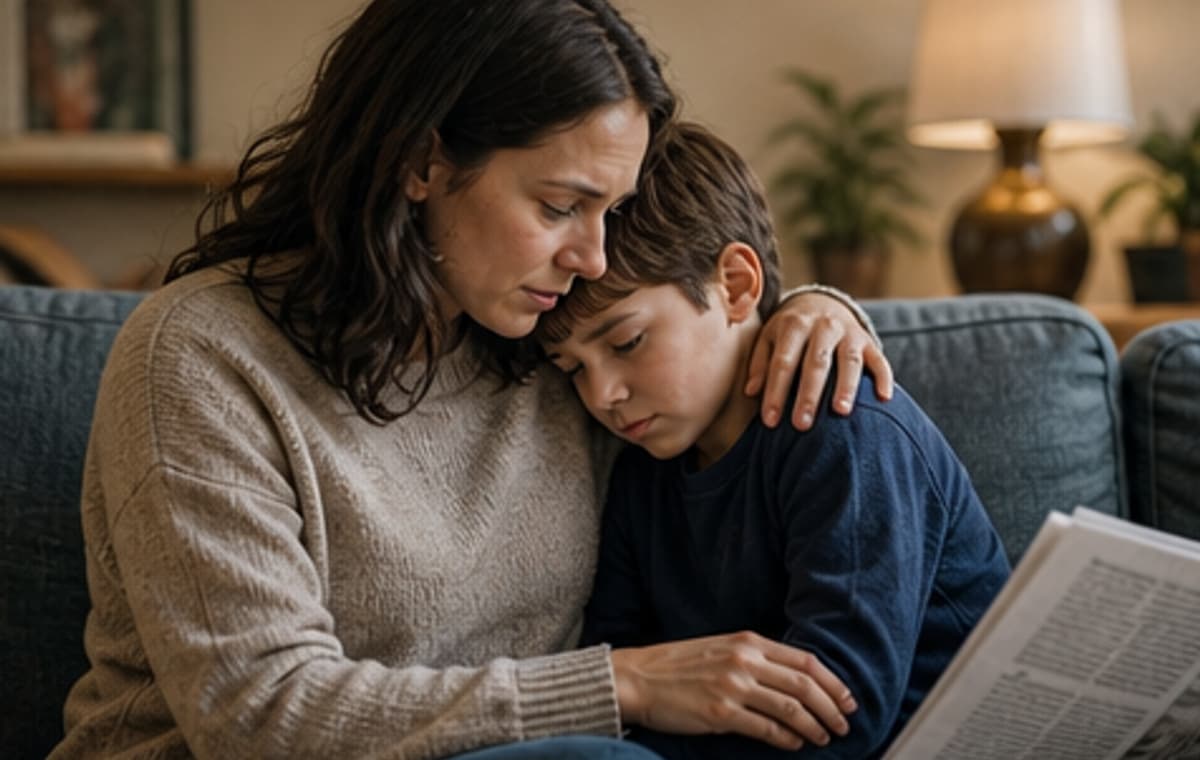 Photorealistic parenting scene for I Knew