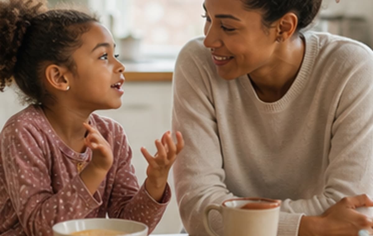 Photorealistic parenting scene for One Thought Away